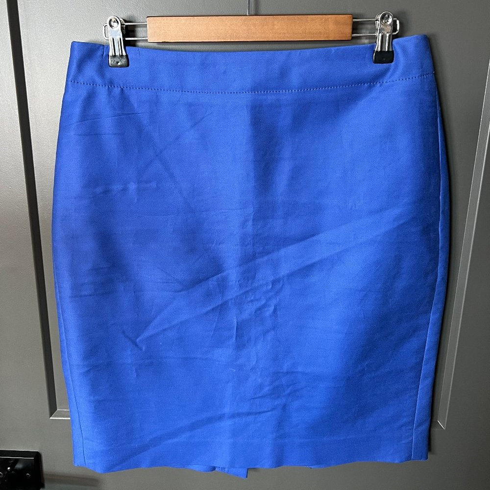 J Crew No 2 Pencil Skirt Blue 10